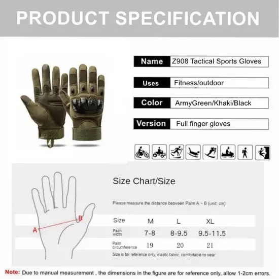 Full Finger Tactical Shooting Gloves