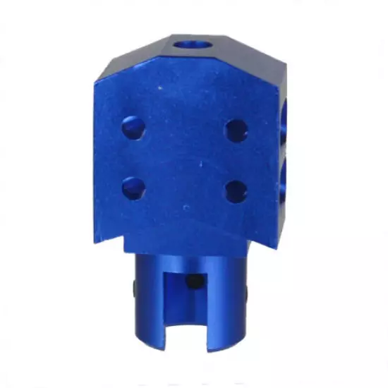 Ruger1022 10/22 Tanker Low Concussion Compensator Muzzle Brake Blue Slip Over