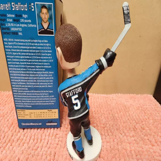 VTG Cleveland Barons Garrett Stafford Bobblehead 2004 SGA Cleveland Monsters