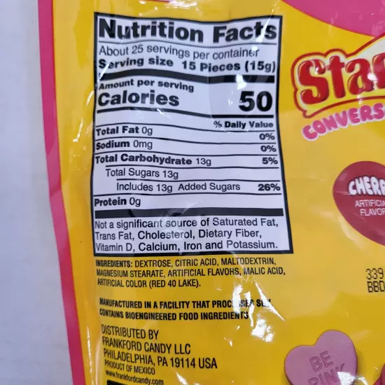 Summer Ship Starburst Conversation Hearts Cherry Strawberry FaveReds Candy 13oz