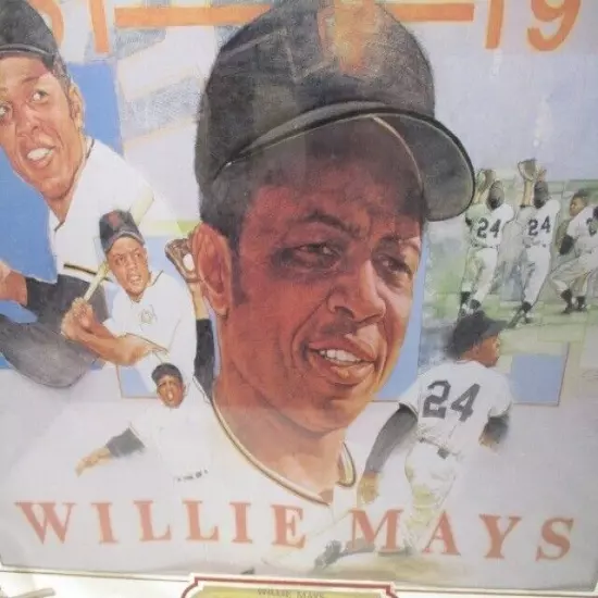 VINTAGE BASEBALL PLAYER-WILLY MAYS SIGN SEAGRAM'S ''7''-FREE SHIP LOWER 48 STATE