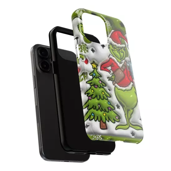 Grinch Tough Phone Cases Samsung S20 S21 S22 S23 Iphone 15 14 13 12 11