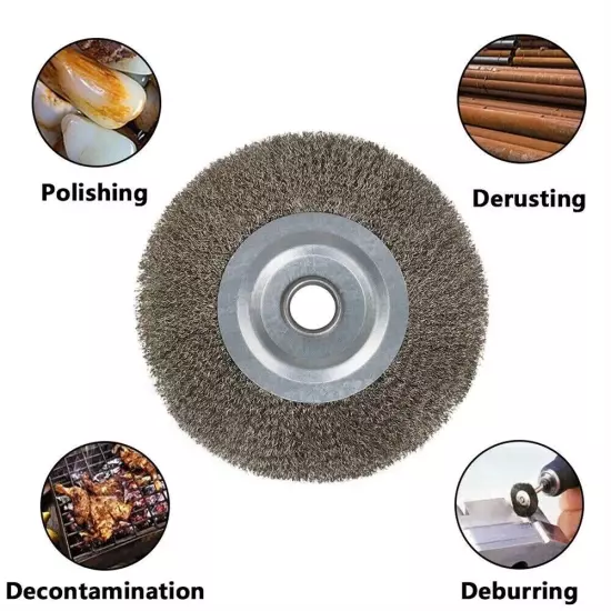 Wheel Brush 75mm(3inch) Accessories Cleaning Fittings Flat Spare Parts