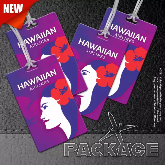 Hawaiian Airlines Luggage Tags (Set of 4)