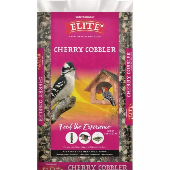 Valley Splendor Elite 5 Lb. Cherry Cobbler Premium Wild Bird Food 9517 Valley