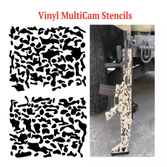 MultiCam Stencils Decals Vinyl Airsoft Rifle Guns handgun Camo custom hunting!!