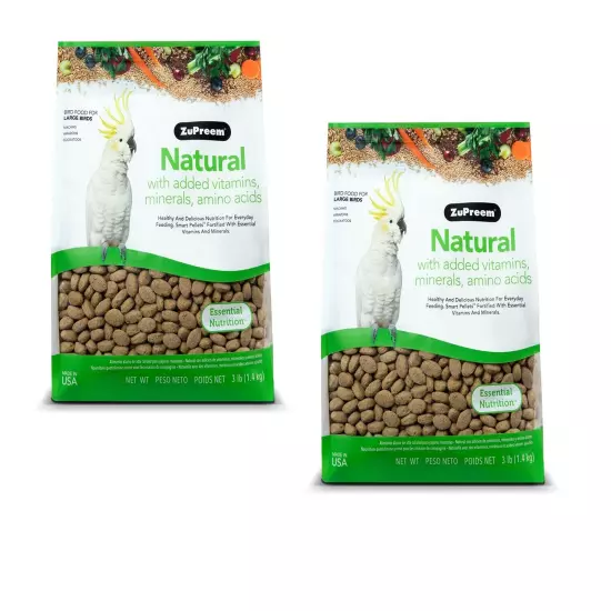 Natural Bird Food Pellets for Large Birds, 3 lb (Pack of 2)-Everyday Made in USA