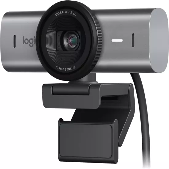 Logitech MX Brio Ultra HD 4K Collaboration and Streaming Webcam, 1080P at 60 FPS