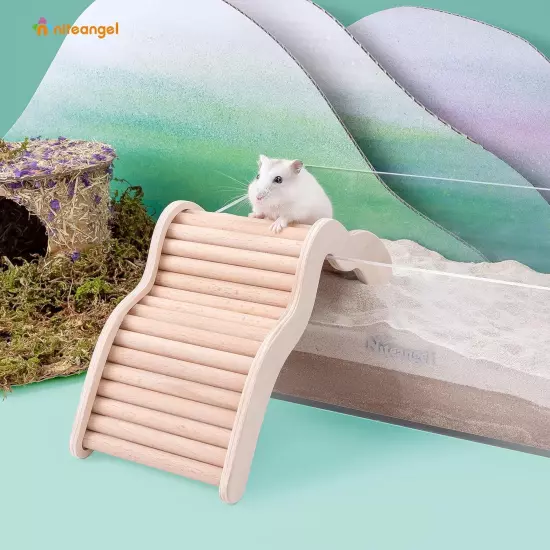 Niteangel Hamster Climbing Bridge Ladder for Aryclic SandBath Box or... 