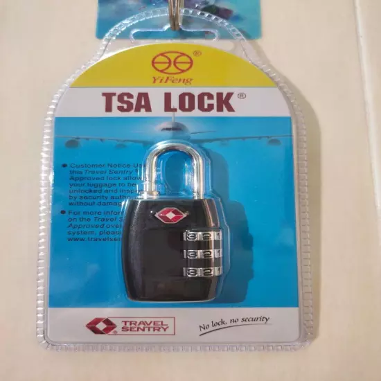 3X TSA Approved Luggage Lock Travel 3 Digit Combination Bags Suitcase Padlock