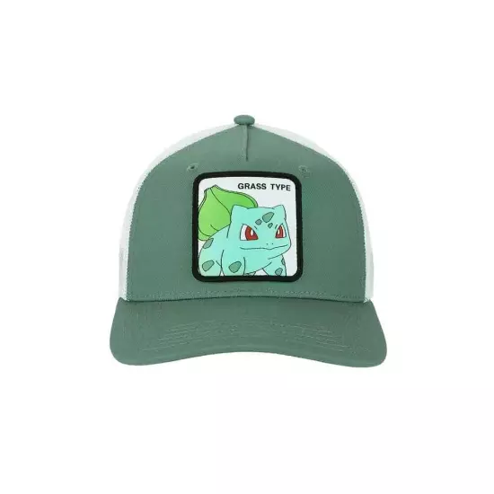 Pokemon Bulbasaur Grass Type Contrast Trucker Hat, One Size