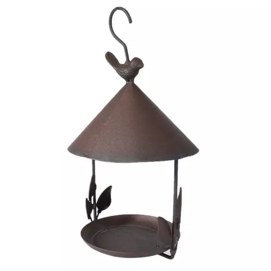 Bird Feeder Bird Outdoor Iron Rainproof Windproof Hanging Feeder for6754