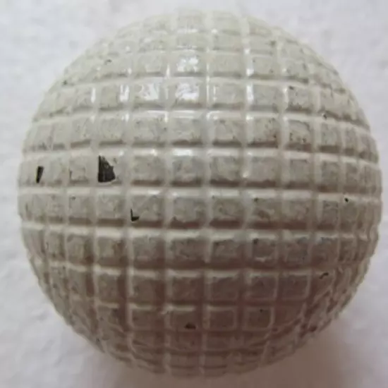 ORIGINAL VINTAGE NO NAME GUTTA PERCHA GOLF BALL-NEVER PLAYED