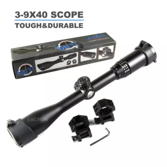 TACTICAL 3-9X40MM FULL SIZE SCOPE MIL-DOT RETICLE