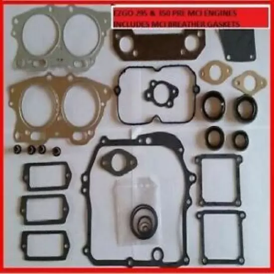 EZGO 295cc Engine Gasket Kit / Set EH29c Golf Car rebuild