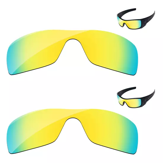 Lensology Polarized Replacement Lenses For-Oakley Batwolf OO9101 Multi-Options