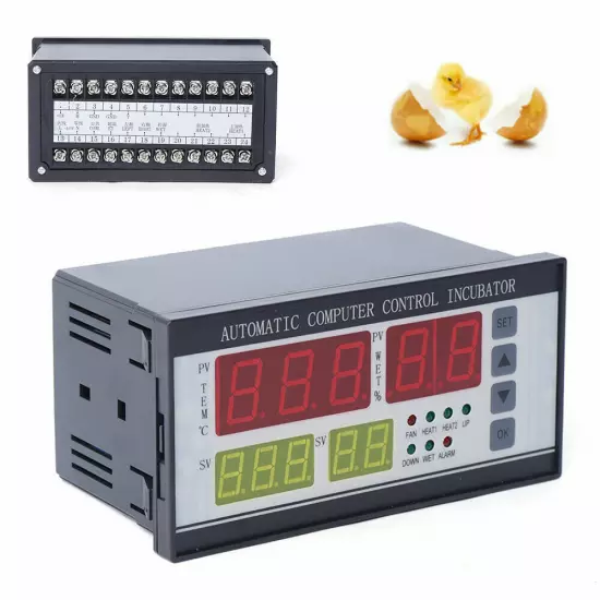 Automatic Digital Incubator Temperature Humidity Controller XM-18 Thermostat