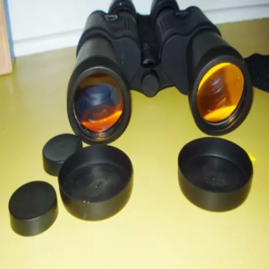 VINTAGE BIG VIVITAR BINOCULARS 7X50 297 FT AT 1000 YDS COATED OPTICS NR