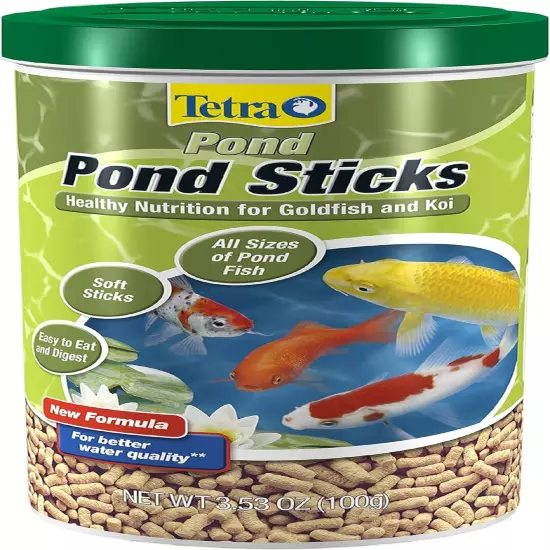 pond Pond Sticks 3.53 Ounces, Pond Fish Food, for Goldfish and Koi, Pond Pond S