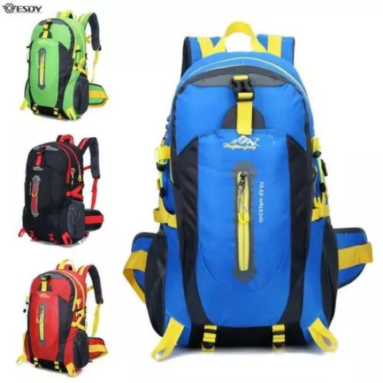 Climbing Nylon Backpack Rucksack Waterproof Outdoor Sports Bag Travel Camping