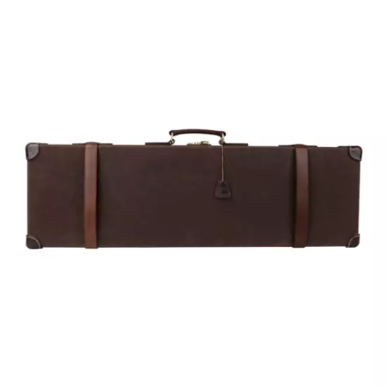 TOURBON Canvas & Leather Gun Case Hard Carry Shotgun Storage Safe Lock Box Gift