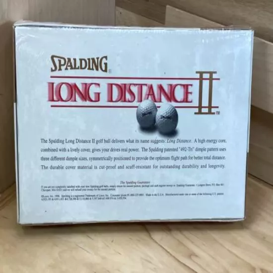 Spalding Long Distance II Golf Balls 15 Golf Balls Vintage 1996 New Old Stock