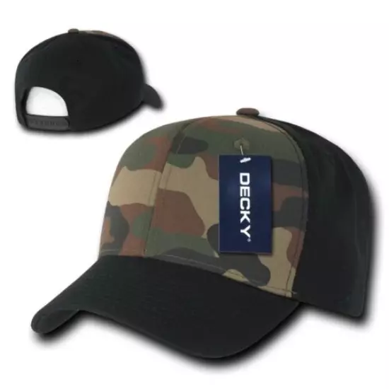 1 Dozen Decky Cotton Camouflage Baseball Hats Caps Snapback Wholesale Lot