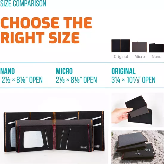 ™ Minimalist RFID Wallet - Thin, Durable, and Waterproof Guaranteed - Made in US