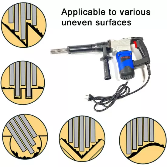 1400W Electric Pistol Grip Needle Scaler Welding Slag Paint Descaling Gun