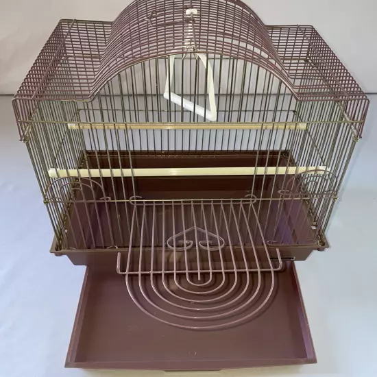 Prevue Wire Bird Cage Pink 17” Height x 13” Wide x 11” Deep.