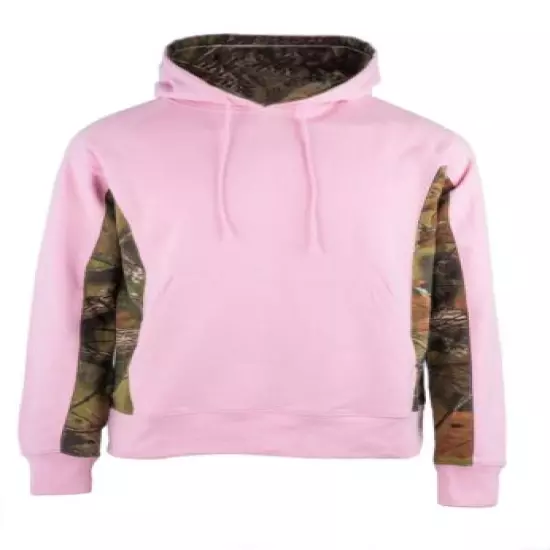 WOMENS CAMO Hooded SWEATSHIRT JACKET CORAL/PINK/ROSE