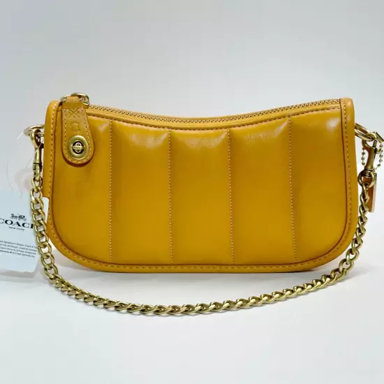 COACH Swinger 20 With Pillow Quilting in Buttercup Nappa Leather NEW C3490