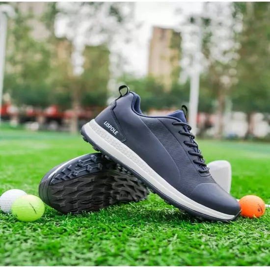 Men Outdoor Golf Sneakers Waterproof Comfortable Wear Resistance Walking Shoes 