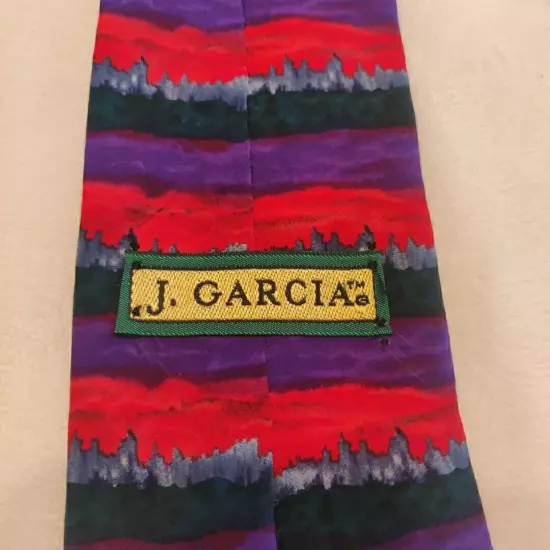 Jerry Garcia Mens Tie Silk Abstract "Dawn At The Ritz Carlton" Collection 8 