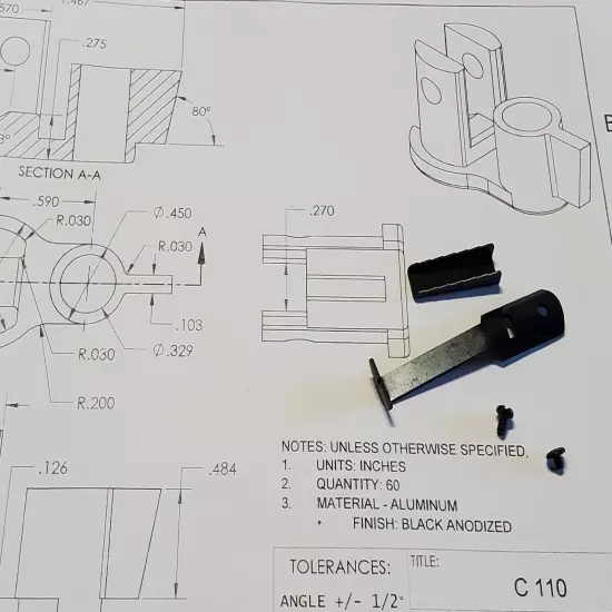 Benjamin 340, 342, 347 low rear sight with elevator & screws 