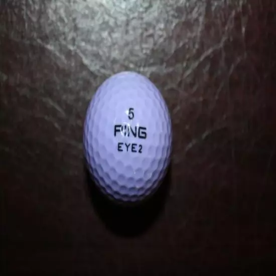 VINTAGE PINK AND LAVENDER PING EYE 2 GOLF BALL 