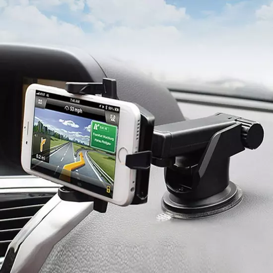 360° Universal Mount Holder Car Stand Windshield For Mobile Cell Phone GPS 