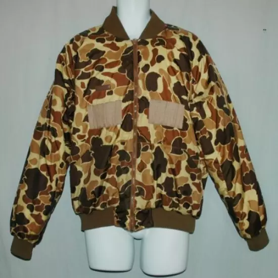 Columbia Reversible Duck Hunter Camo Insulated Bomber Style Jacket Size M