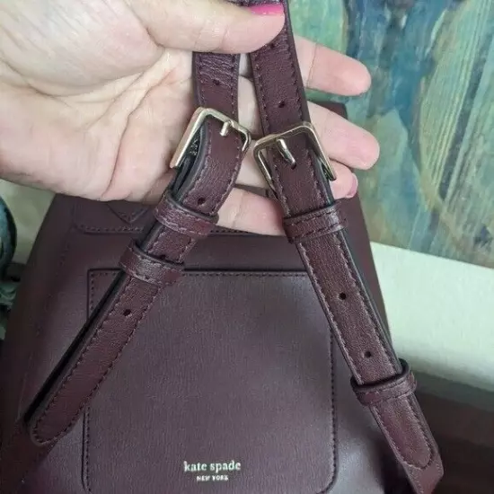 NWOT KATE SPADE Backpack Womens Oxblood Medium Flap