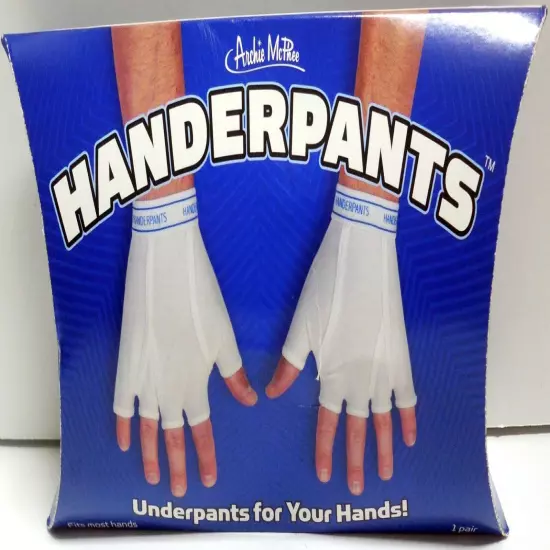 HANDERPANTS Underpants Hands Underwear Gag Gift Novelty Item to Warm Hands - NEW