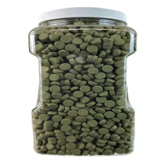 Spirulina Adhesive Tablets for Bottom Feeders, Tropical Fish & More. WL-JAR