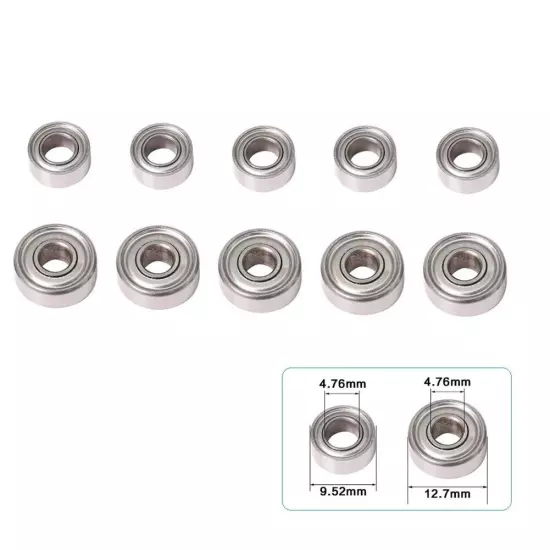 10pc Set Router Bit Top Mounted Ball Bearing Guide For Router Bit Bearing Repair