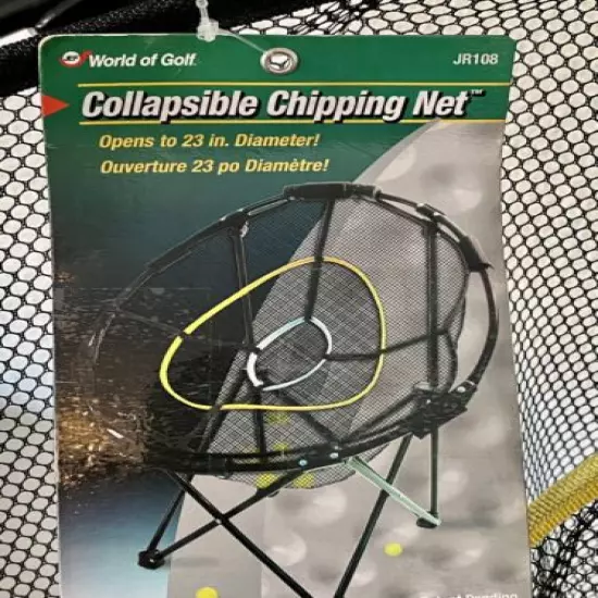 WORLD OF GOLF JEF Collapsible Chipping Net 23 inch. NEW With Tag! JR108