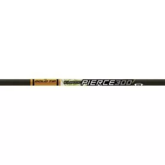 Gold Tip PIERCE340S Kinetic Pierce 32" 340 Raw Arrow Shaft w/Nock (12 Pack)