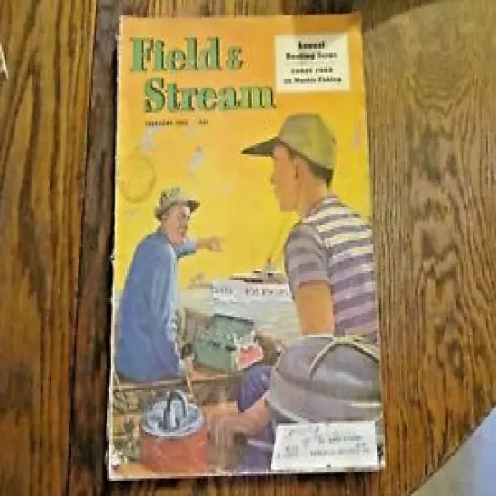 Field and Stream Magazine February 1952 Vintage Issue- Free Shipping!