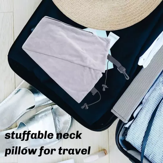 Stuffable Travel Pillow for Extra Luggage, Adjustable Neck Size & Shoulder2068