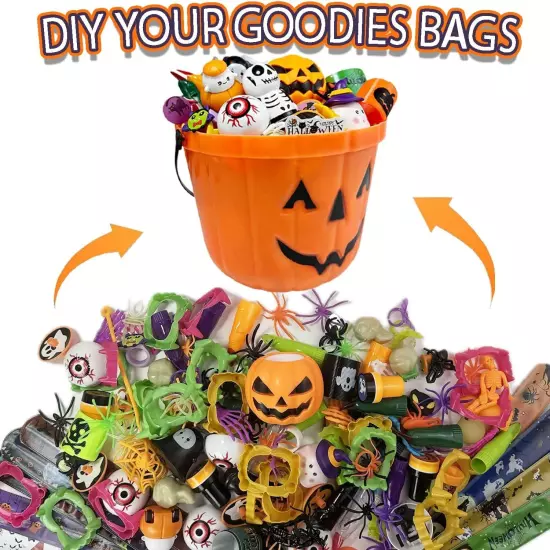 200pcs Halloween Party Toys Assortment for Kids Favors... 