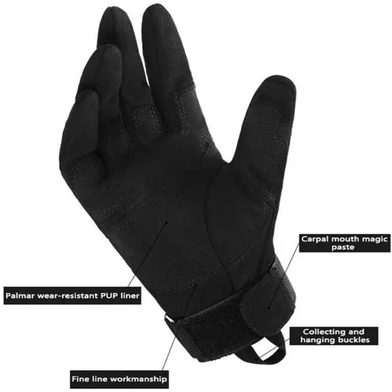 Tactical Full Finger Gloves Army Military Hunting Combat Shooting for Men Women