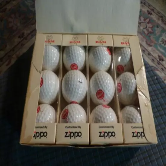 Vintage RAM "YUASA" Custom Logo Golf Balls 1's,2's, 3's, 4's 12 Balls W/Box NOS