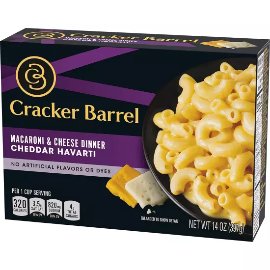 Macaroni and Cheese by Cracker Barrel in 3 Variety Packs - Sharp Cheddar, and An